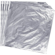 100 Blätter Silber Imitation 14x14cm für Kunsthandwerk & Dekoration