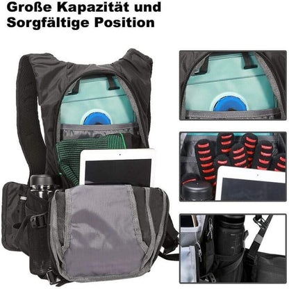 Toptrek 18L Ultraleichter Fahrradrucksack mit Regenschutz