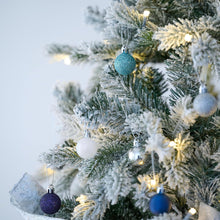 Weihnachtskugeln 49 Stücke 3CM silber blau Christbaumkugeln