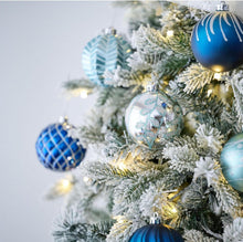 Valery Madelyn Weihnachtskugeln 16 Stücke 8CM Silber Blau