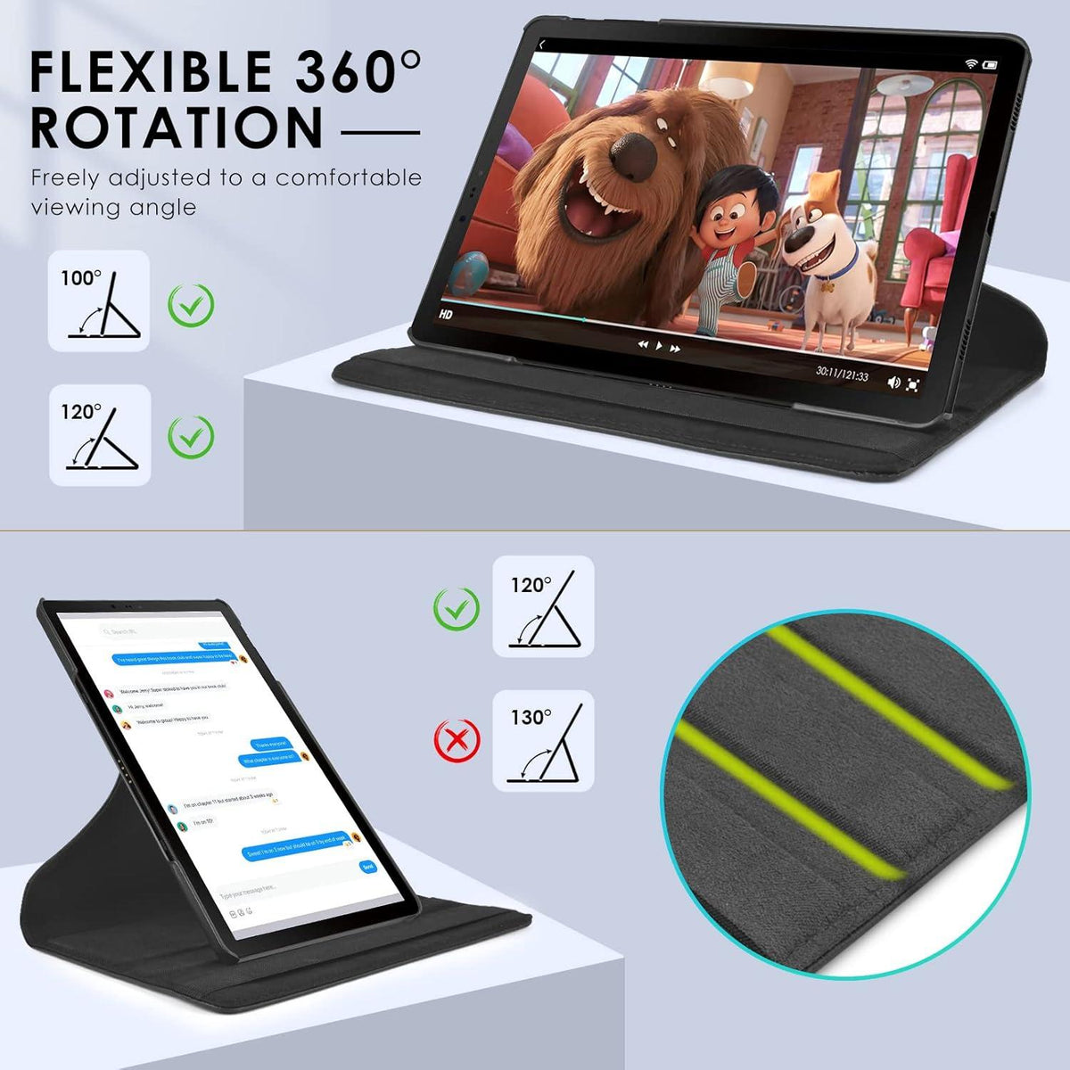 Hülle Samsung Galaxy Tab A 10,5 Zoll 2018 360 Grad Rotations