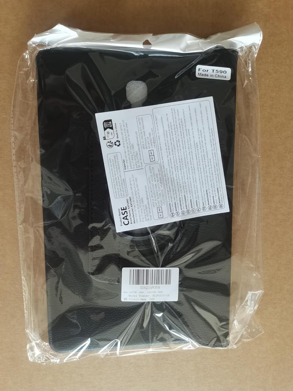 Samsung Galaxy Tab A 10,5 Zoll 2018 Hülle 360 Grad Rotations Folio Lederhülle Schwarz