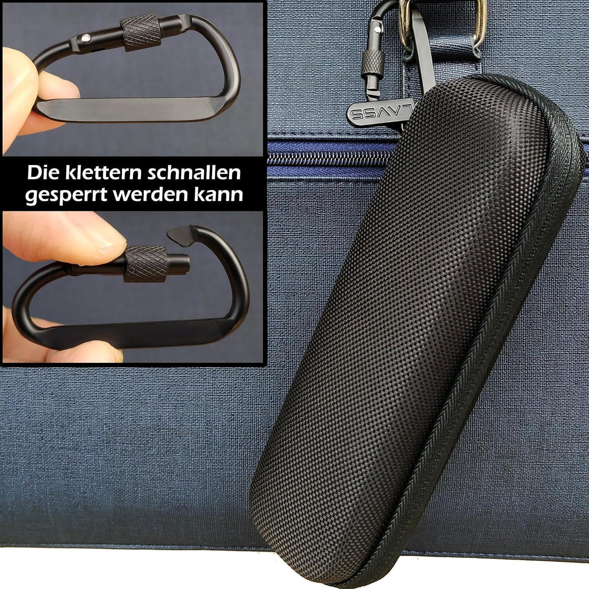 Schwarze LAVSS Tasche für Bite Away Neo – Reisehülle