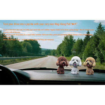 Wackelköpfige Hunde-Puppe für Auto – Braun