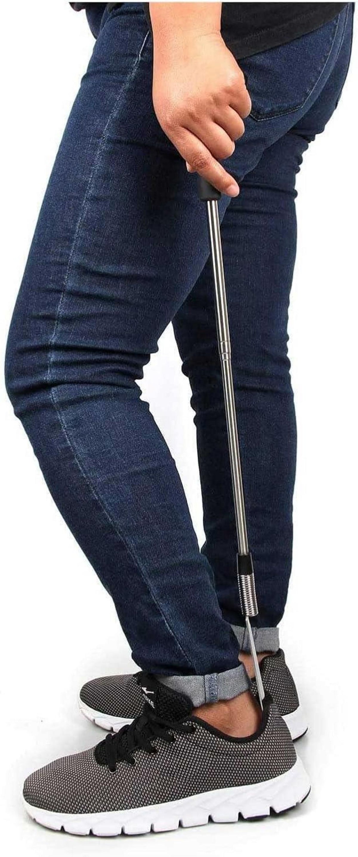 Premium Teleskop-Schuhlöffel Edelstahl 304, 40,6-78,7 cm, verstellbarer Expander