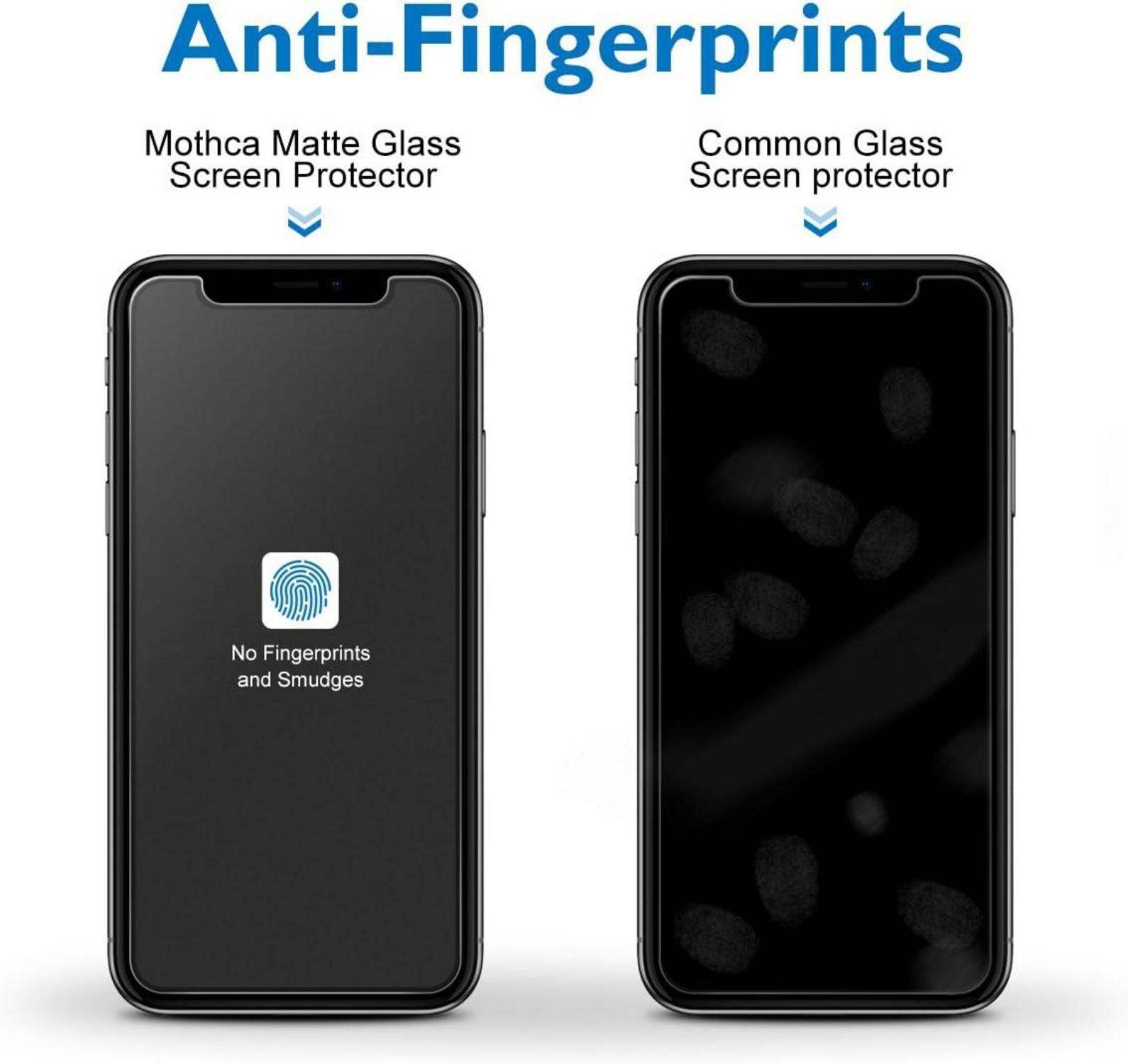Mothca Panzer Matt Glas iPhone 11 XR Schutzfolie 9H Matte Anti-Fingerabdruck