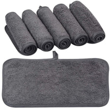 6er Set Mikrofaser Waschlappen Fusselfrei & Saugstark 15x30cm Grau