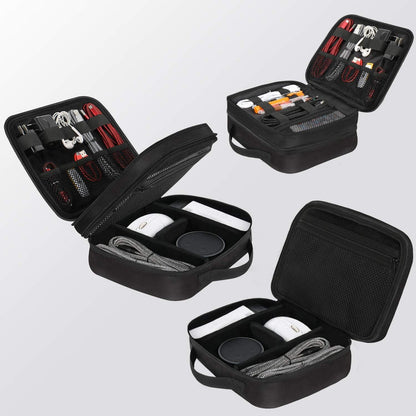 Kabeltasche Organizer 3 Schicht Kabelaufbewahrung Tech Pouch