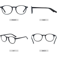 Runder Vintage Brillenrahmen Nerdbrille Retro Unisex
