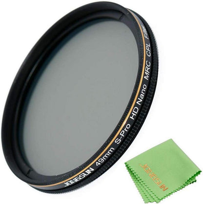 49mm Zirkularer Polfilter HD MRC16 AGC Nano 16-Lagenbeschichtung NITTO optics