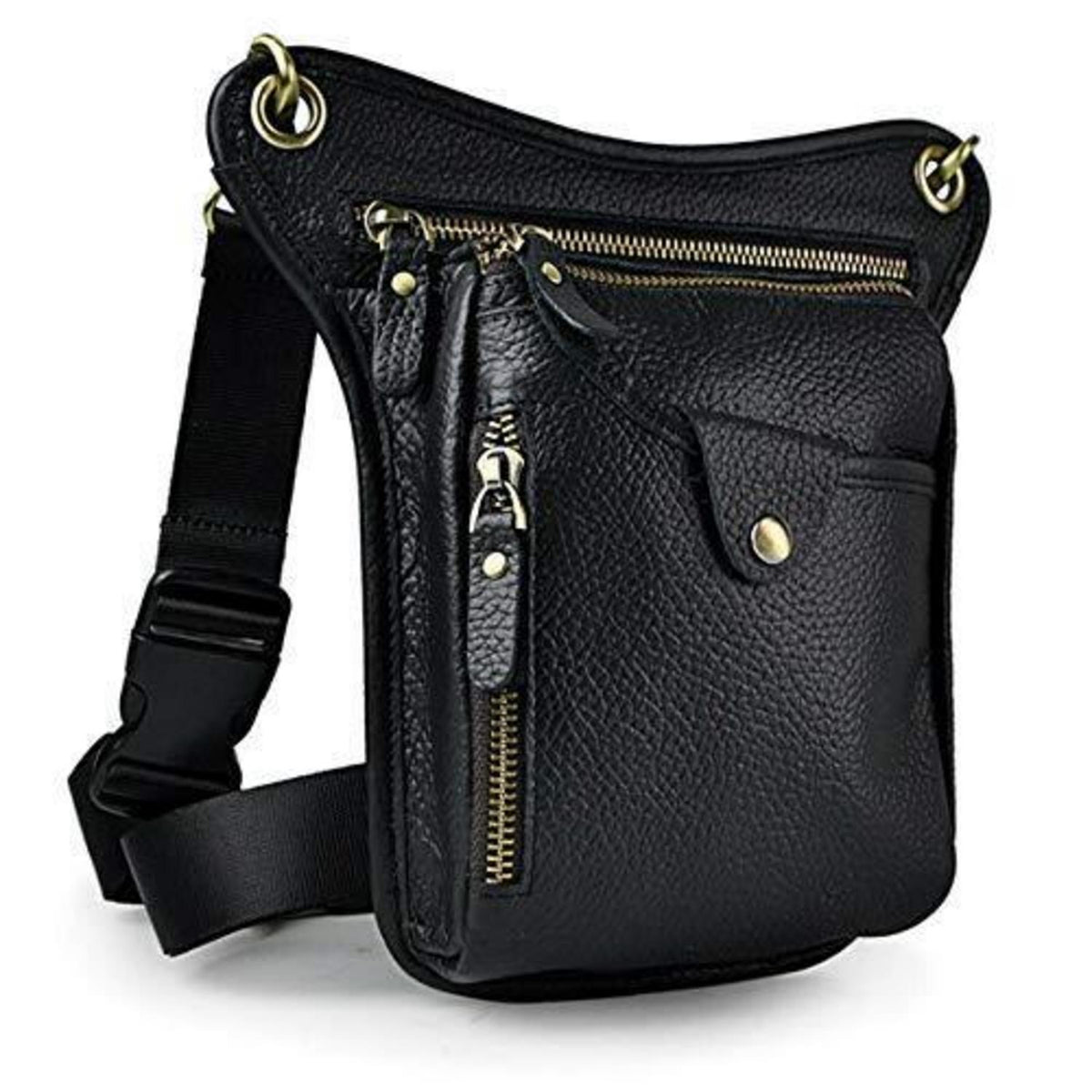 Leder Beintasche Vintage für Herren & Damen - Bauchtasche Outdoor
