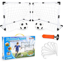 Dreamon 2er Set Kinder Fußballtore mit Fußball und Pumpe