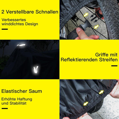Fahrradabdeckung Wasserdicht Premium-Stoff Schutzhülle Staub Regen Schnee UV