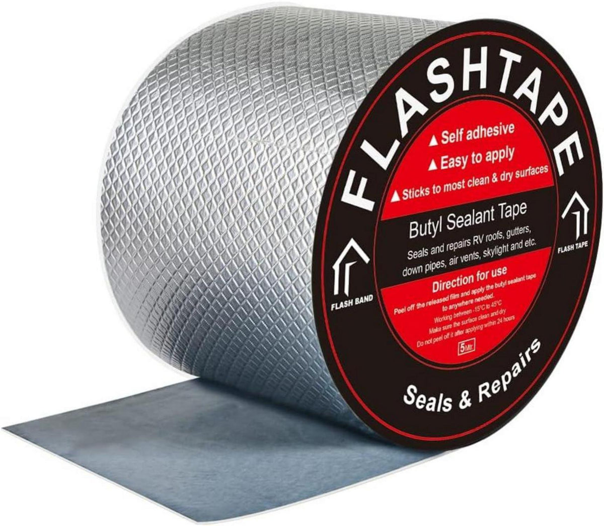 Wasserdichtes Butyl Dichtungsband Alufolie 10cm x5m
