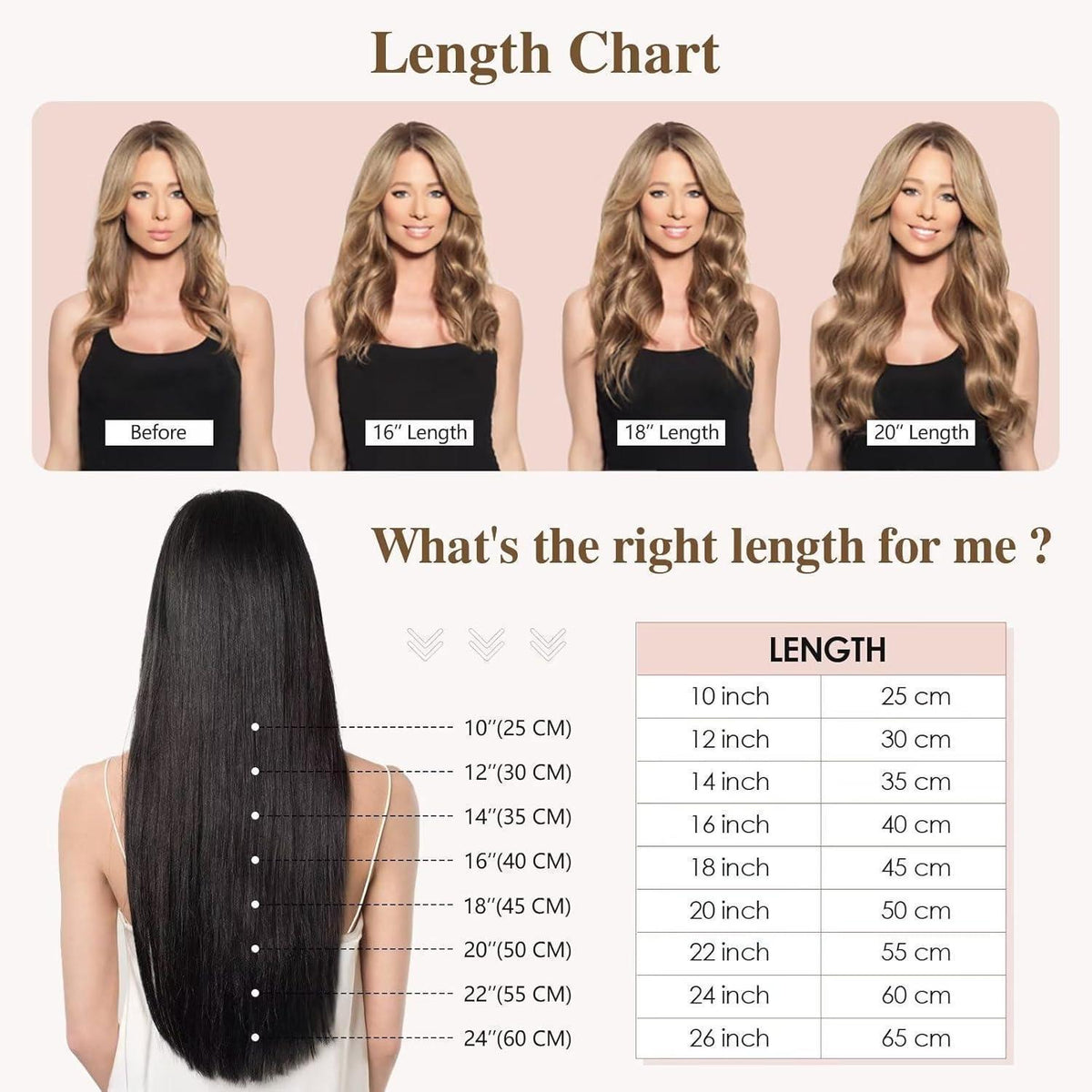 Echthaar Clip-In Extensions – Mittele Blond, 35cm
