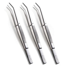 Präzise Pinzettenset 15,5 cm für Nähmaschinen (3-teilig) mit gezahnten