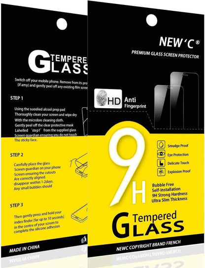 Panzer Schutz Glas iPhone 7/8: 2 Stück, 3D Full Screen, 9H Härte, Ultra-klar
