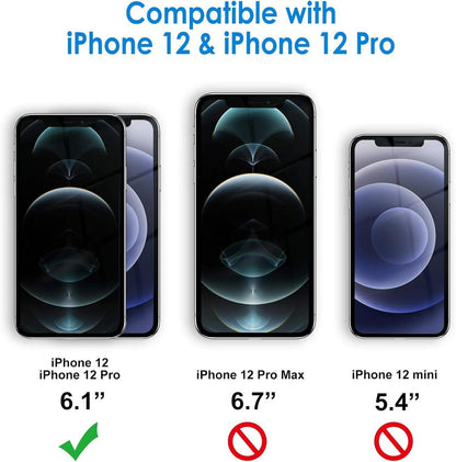 Sichtschutzfolie für iPhone 12/12 Pro 6,1 Zoll 9H 2er Set