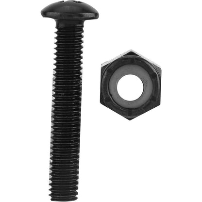 Skateboard Truck Set mit Rollen, Risern & Lagern – Silber/Schwarz