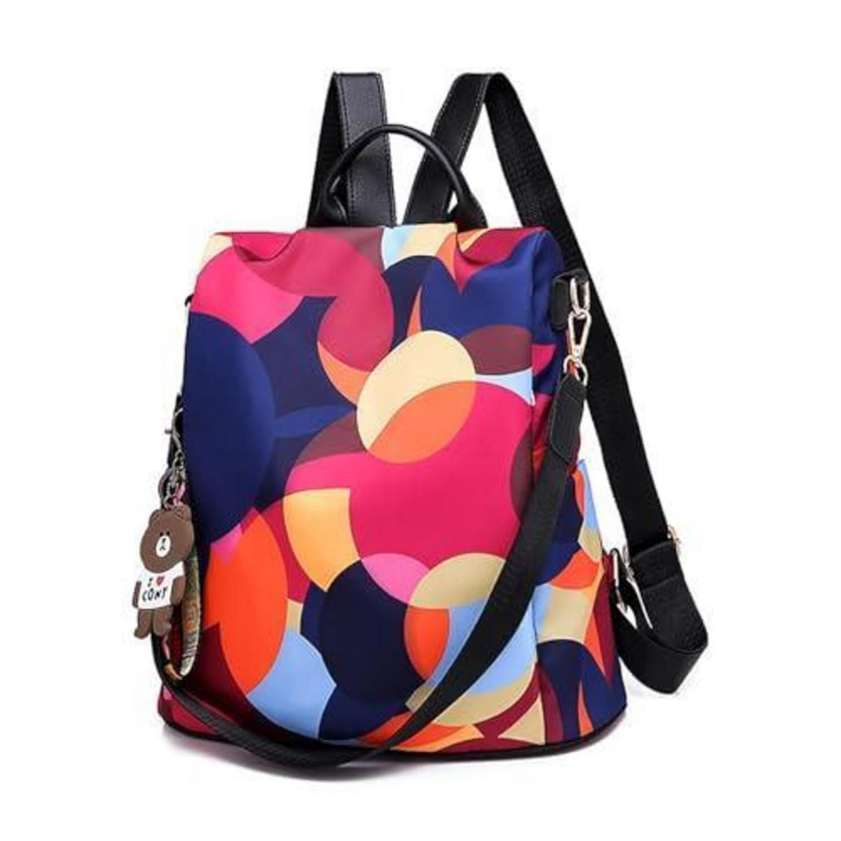 Wasserdichter Damen Rucksack – Anti-Diebstahl Schulrucksack Bunt