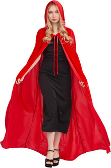 Halloween Umhang Kapuze Samtstoff Vampir Kostüm Jungen Vampir Hexe Rot