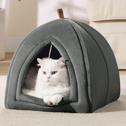 Katzenhöhle große Katzen Katzenbett mit waschbarem Kissen