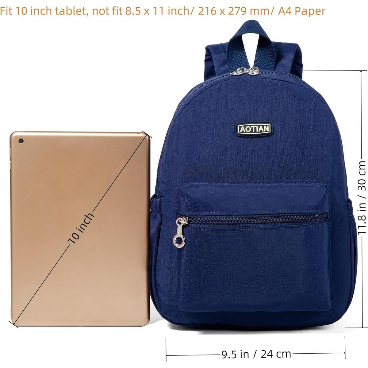 Damen Mini Rucksack Blau Leicht & Geräumig für Alltag & Reisen