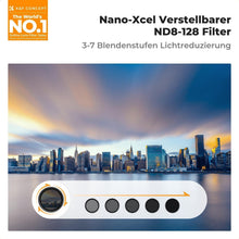 K&F Concept Nano-X Variable ND Filter 58mm ND8-128 (3-7