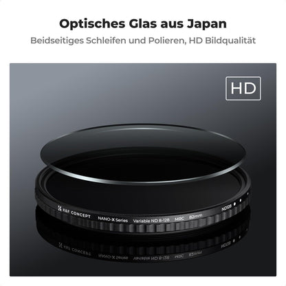 K&F Concept Nano-X Variable ND Filter 58mm ND8-128 (3-7