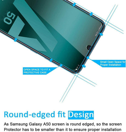Panzer Schutzglas Samsung Galaxy A50 A50s Kristallklar 9H Härte