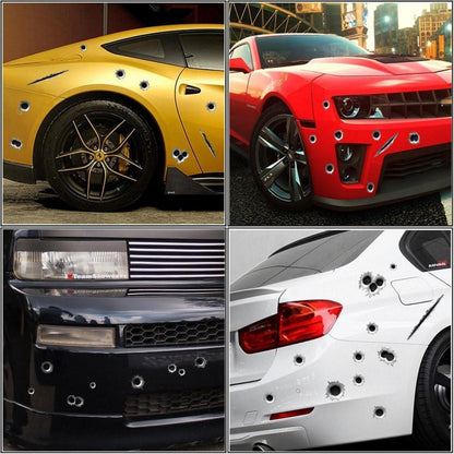 3D Auto Aufkleber Einschusslöcher – Wasserdicht & Reflektierend
