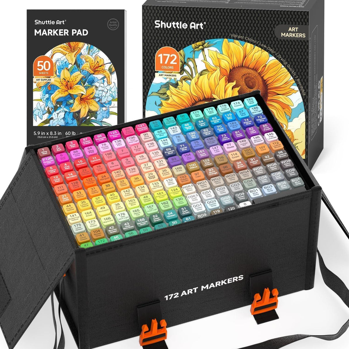 172-teiliges Alkohol Marker Set mit Blender & Zubehör