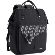 Lekesky Damen Rucksack Schwarz 15.6 Zoll Anti Diebstahl