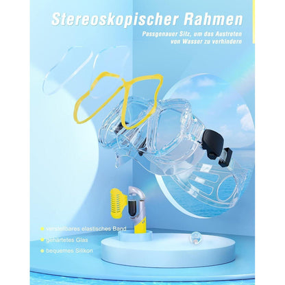 Professionelles Trocken Schnorchelset mit Anti-Fog