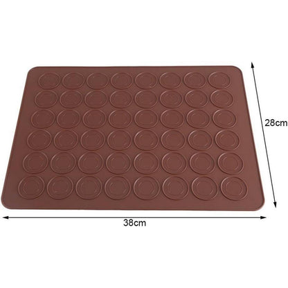 Silikon Macaron Backmatte 48 Kavitäten - Für perfekte Makronen