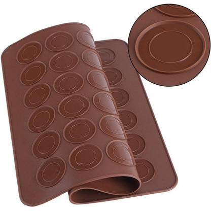 Silikon Macaron Backmatte 48 Kavitäten - Für perfekte Makronen