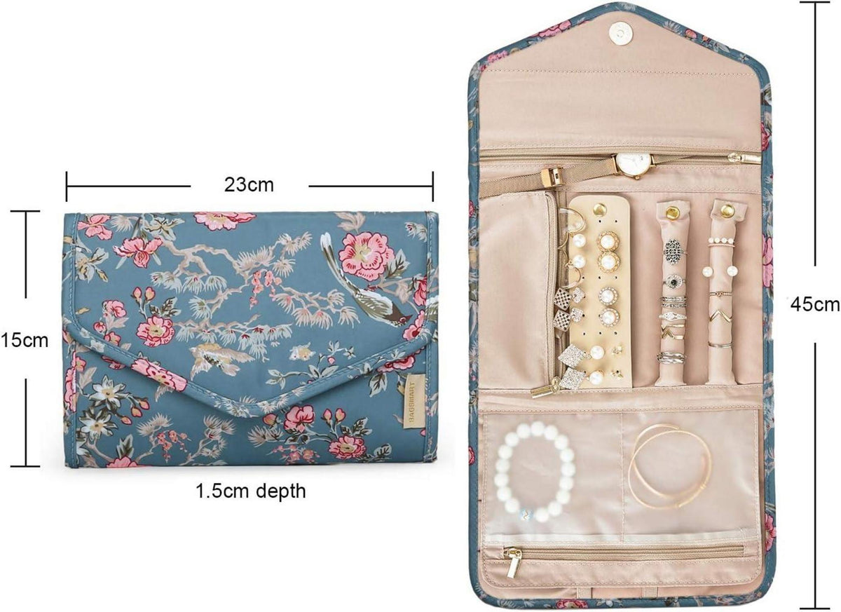 Schmuck Organizer Tasche für Reise Schmuckaufbewahrung Ringe Ohrringe