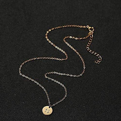 Damen Initialen Anhänger Kette Gold Silber Rosegold Herz