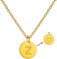 Initialen Kette Buchstaben Anhänger Gold Silber Rosegold mit