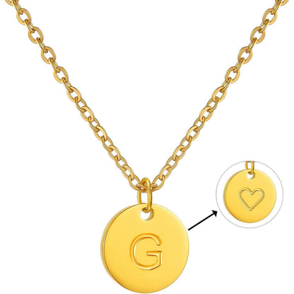 Damen Initialen Halskette Gold Rosegold Silber mit