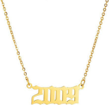 Birth Year Number Necklace Women Birthday Gift Friendship Charm