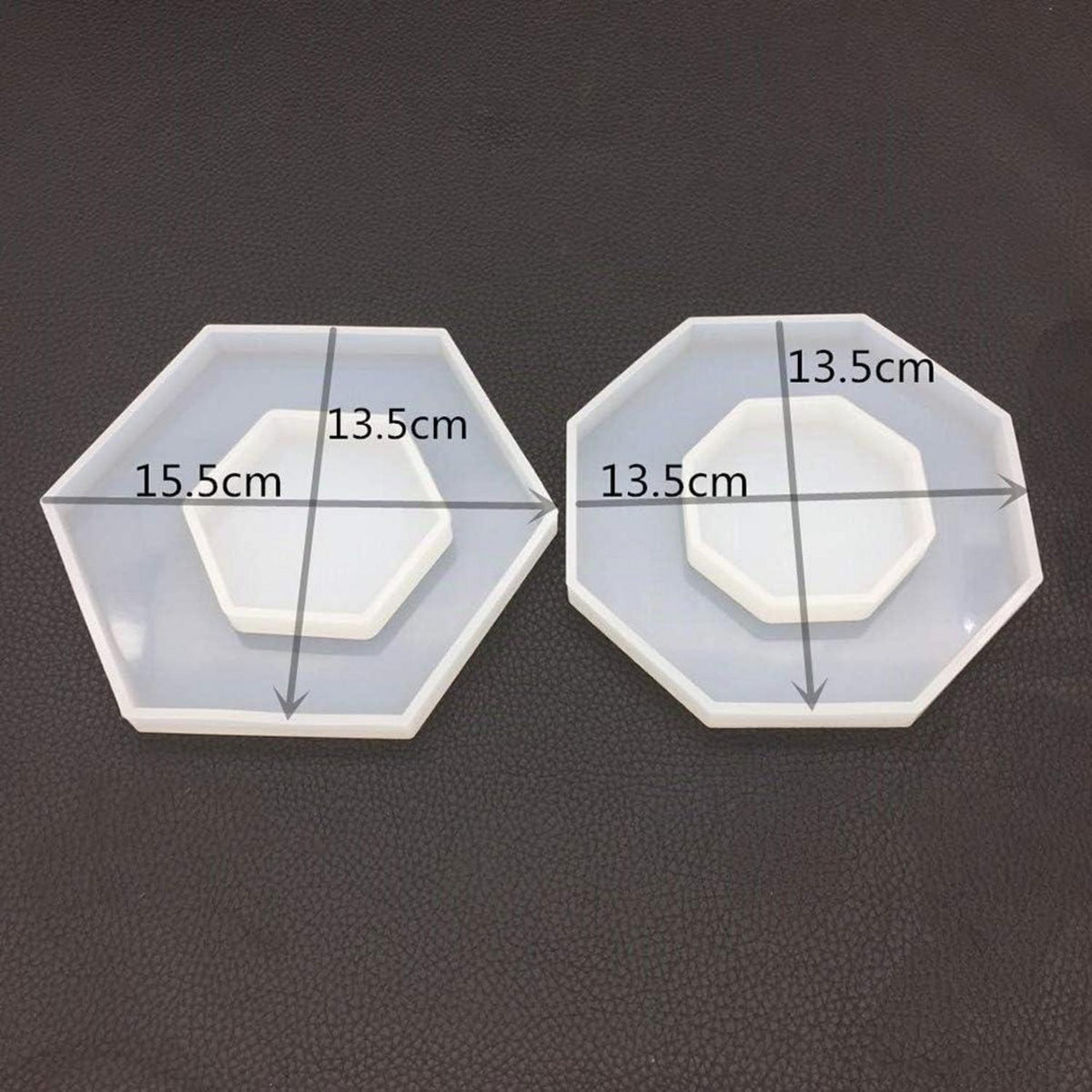 Epoxidharz Form Hexagon – 3er Set für Schmuck & DIY