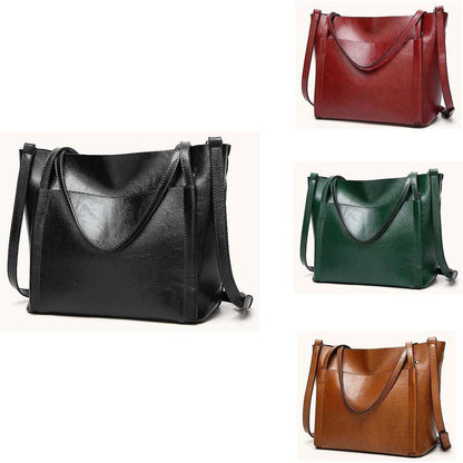 Damen Groß Shopper Handtasche PU-Leder Schultertasche