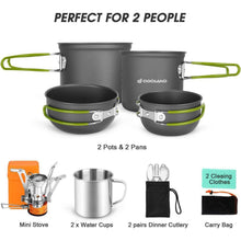Camping Geschirr Set 16-teilig für 2 Personen Outdoor