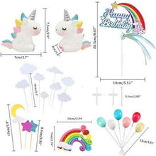 iZoeL Einhorn Tortendeko Regenbogen Kuchen Topper Wolke