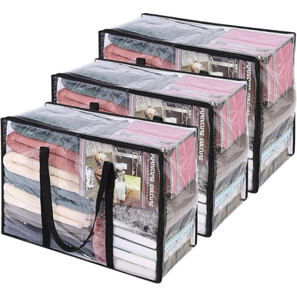 3er Pack Aufbewahrungsbeutel für Bettdecken 46x38x23 cm