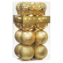 16 Goldene Weihnachtskugeln 10cm – Set für Weihnachtsbaum 2026