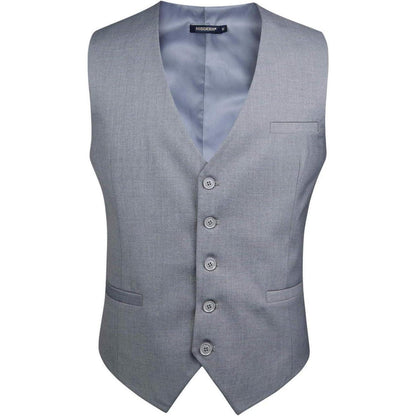 Herren Weste Baumwolle Hellgrau 3XL