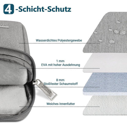 Laptop Tasche 12,3-13 Zoll Grau Wasserdicht