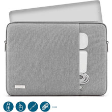 TECOOL Laptoptasche 15,6 Zoll wasserdicht grau für HP Dell